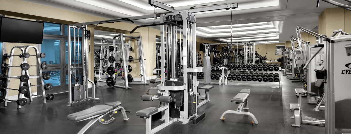 An interior of the gym.