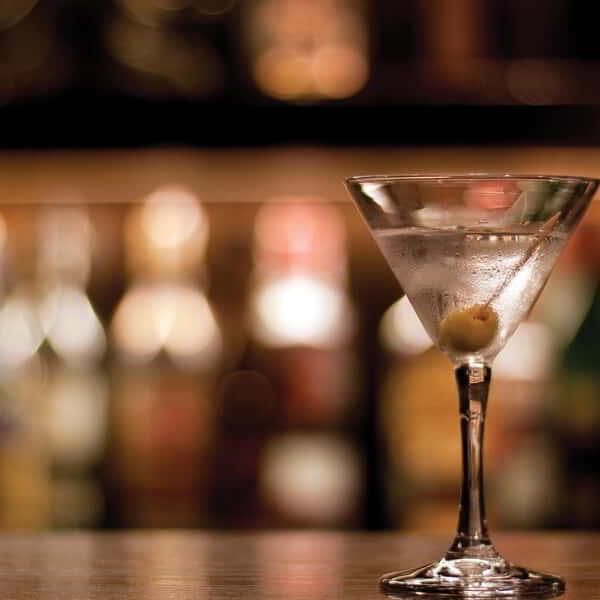 Centra image of the martini.